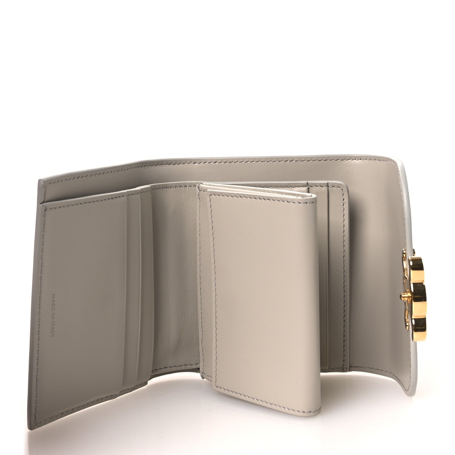 Celine Shiny Calfskin Small Triomphe Wallet Pale Beige 9 of 20
