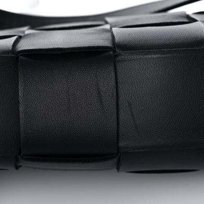 Bottega Veneta Lambskin Maxi Intrecciato Cassette Crossbody Bag Black 14 of 15