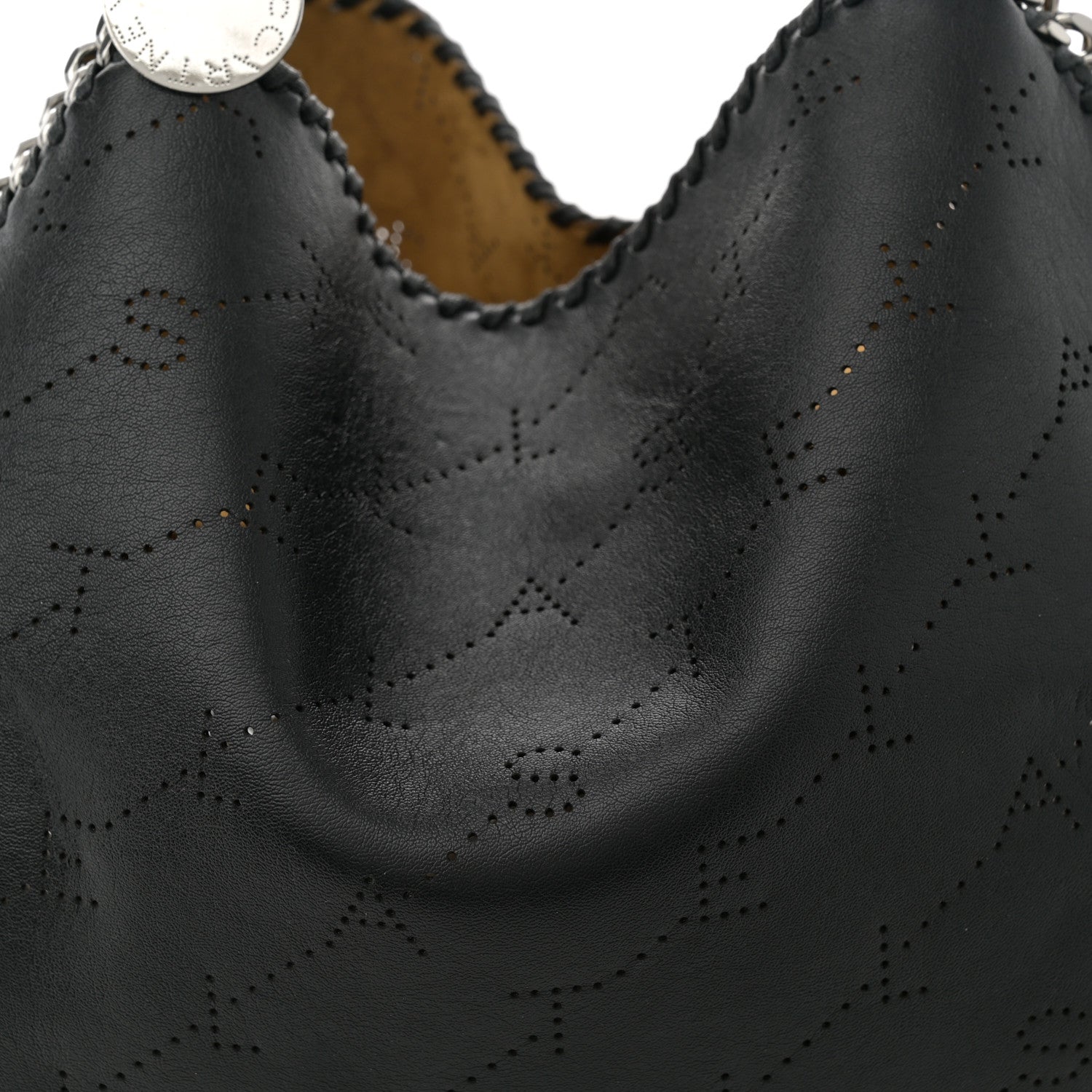 Stella McCartney Eco Alter Nappa Perforated Logo Falabella Reversible Tote Black 9 of 15