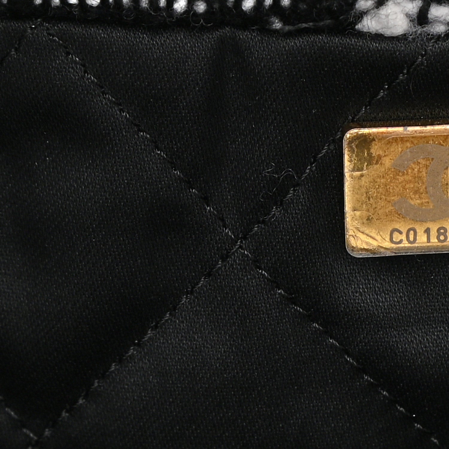 Chanel Wool Tweed Quilted Chanel 22 Black Multicolor 8 of 10