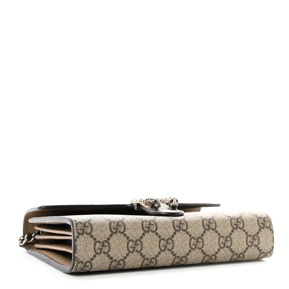 Gucci GG Supreme Monogram Mini Dionysus Chain Wallet Beige Taupe 4 of 11