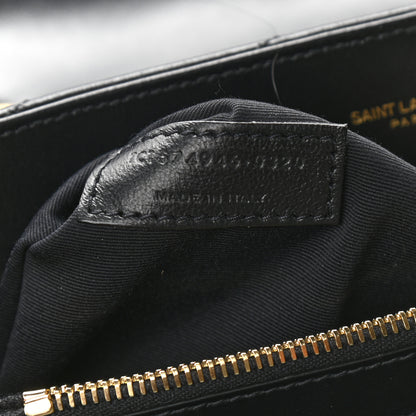 Saint Laurent Calfskin Y Quilted Monogram Medium Loulou Chain Satchel Black 7 of 11