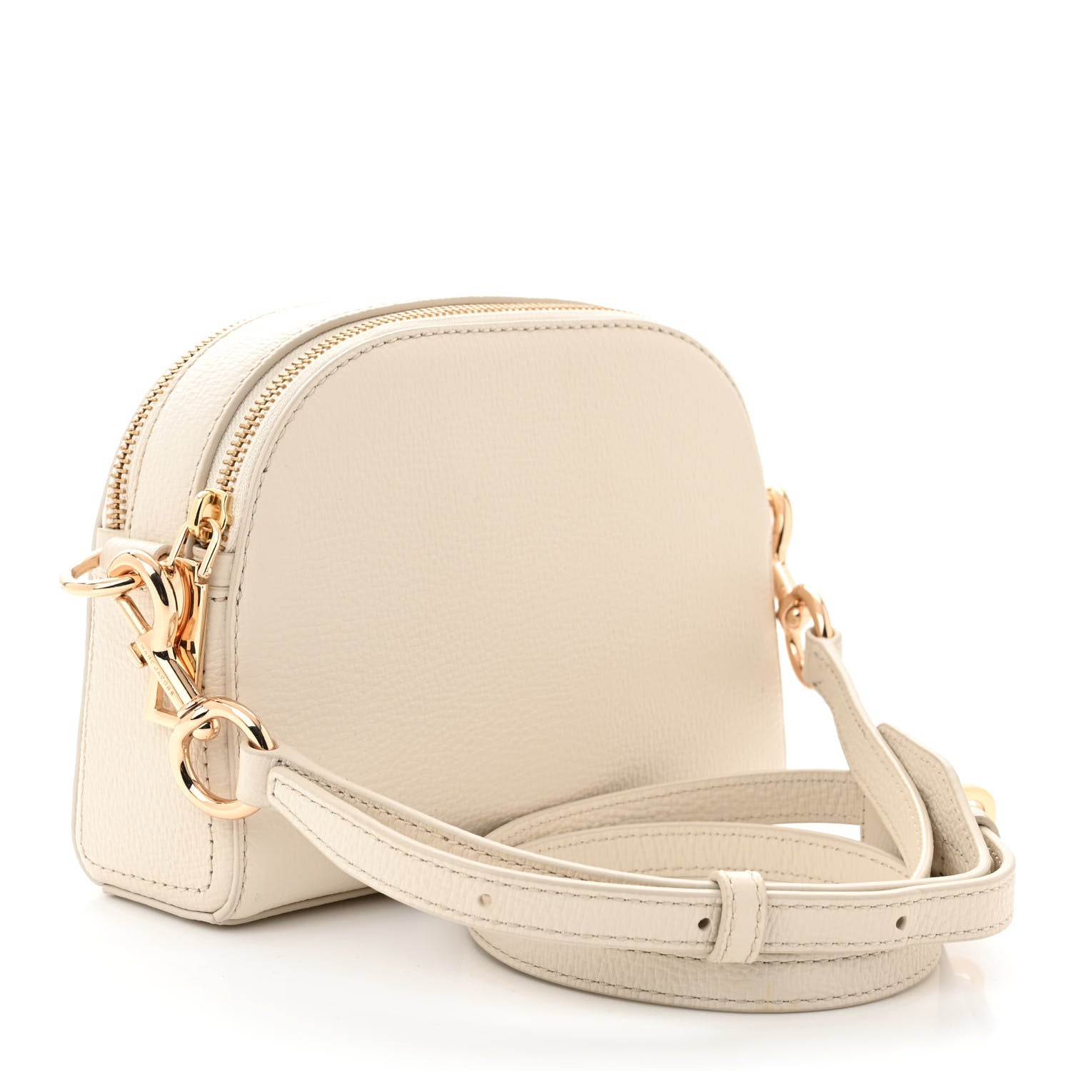 Marc Jacobs Calfskin Shutter Camera Crossbody Bag Ivory 3 of 10