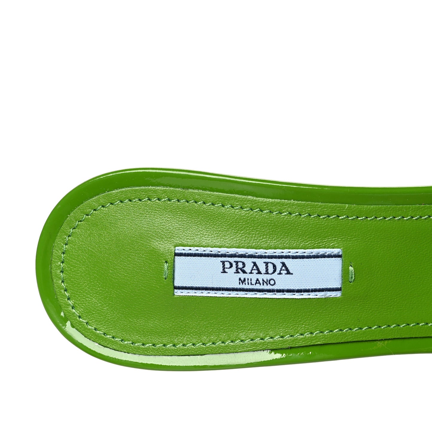 Plexiglass Vernice Metal Triangle Logo 65mm Slide Sandals 39 Mela