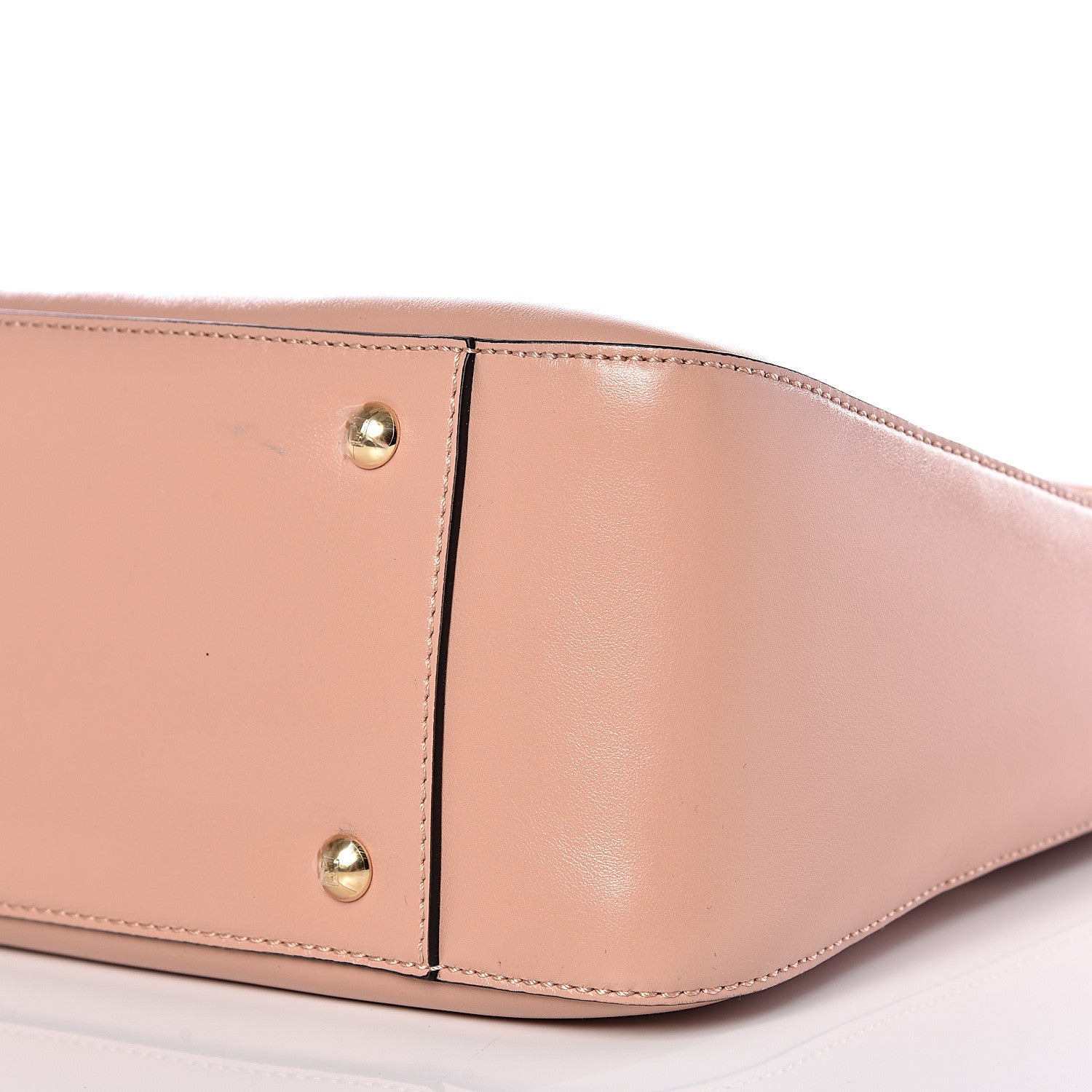 Fendi Vitello Glacier Small FF Tote Rosa Bourbon 9 of 10