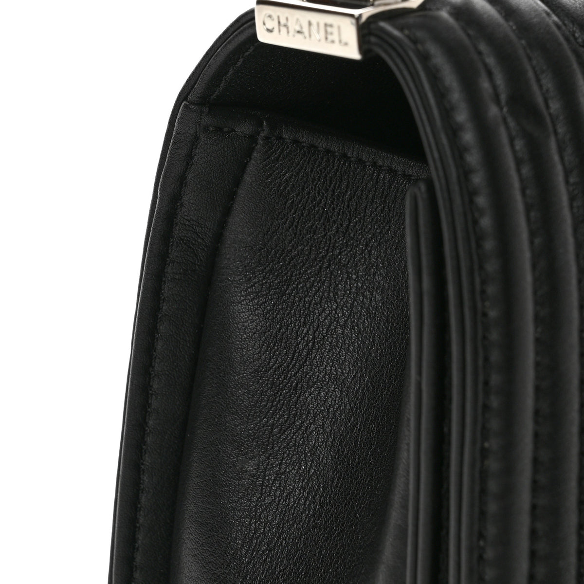 Chanel Calfskin Quilted Medium Boy Flap Black 13 of 14