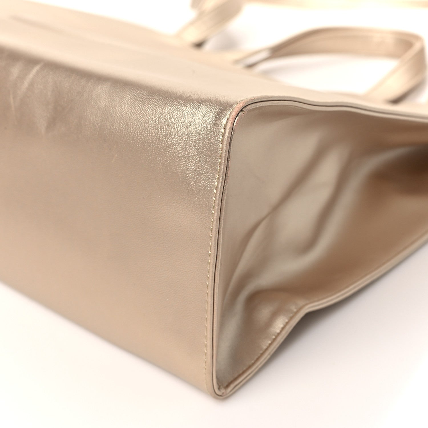 Telfar Metallic Vegan Leather Medium Shopping Bag Gold 1827871