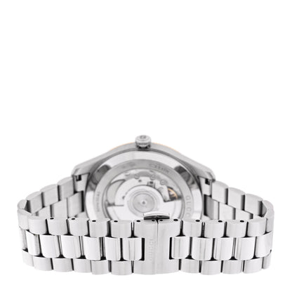 Gucci Stainless Steel 40mm G-Timeless Two Tone Automatic Watch Silver 3 of 5