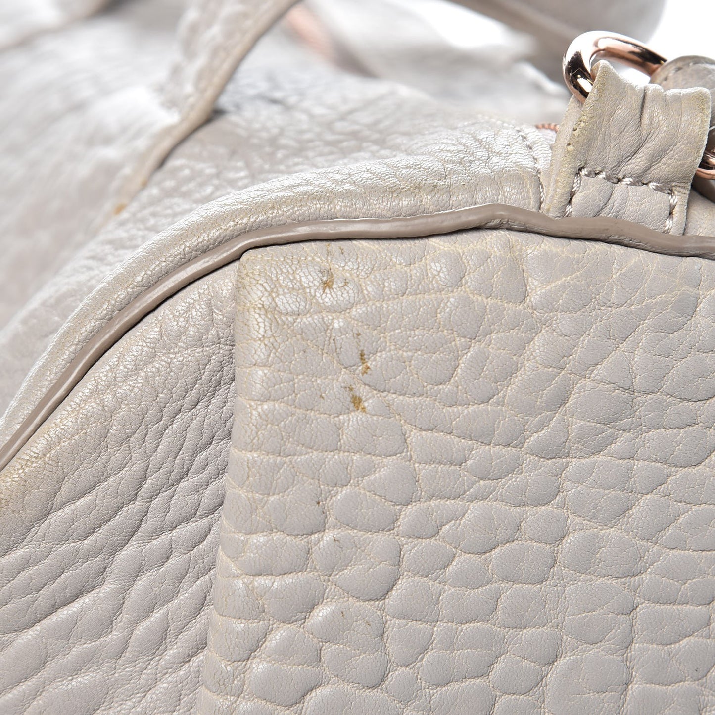 Pebbled Lambskin Rocco Lilac Rose Gold Hardware