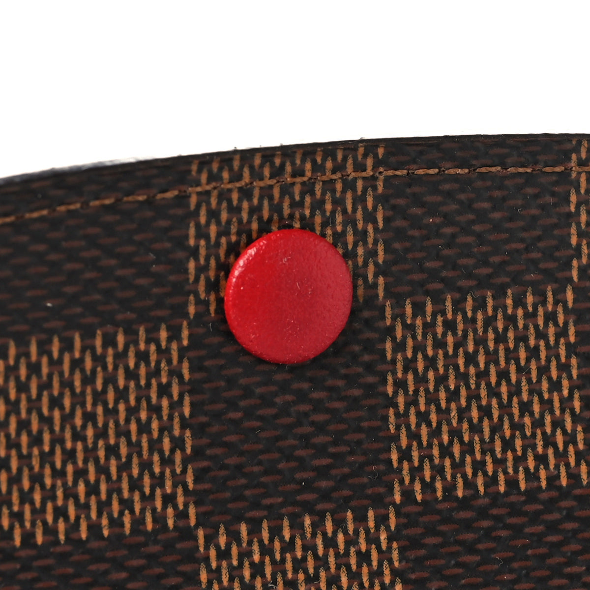 Damier Ebene Emilie Wallet Red