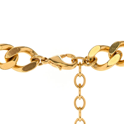 Christian Dior Metal Danseuse Etoile Chain Choker Necklace Gold 6 of 7