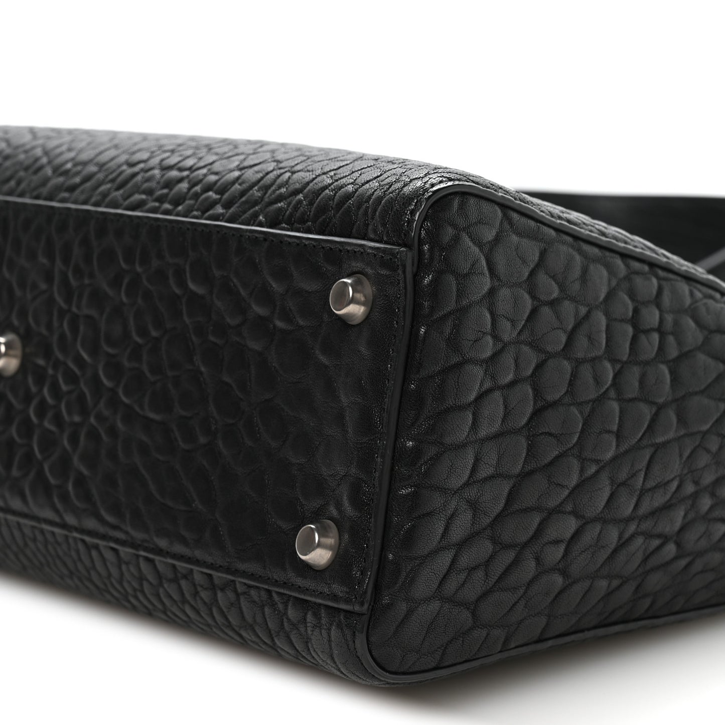 Canyon Grained Lambskin Large Lady Dior Black