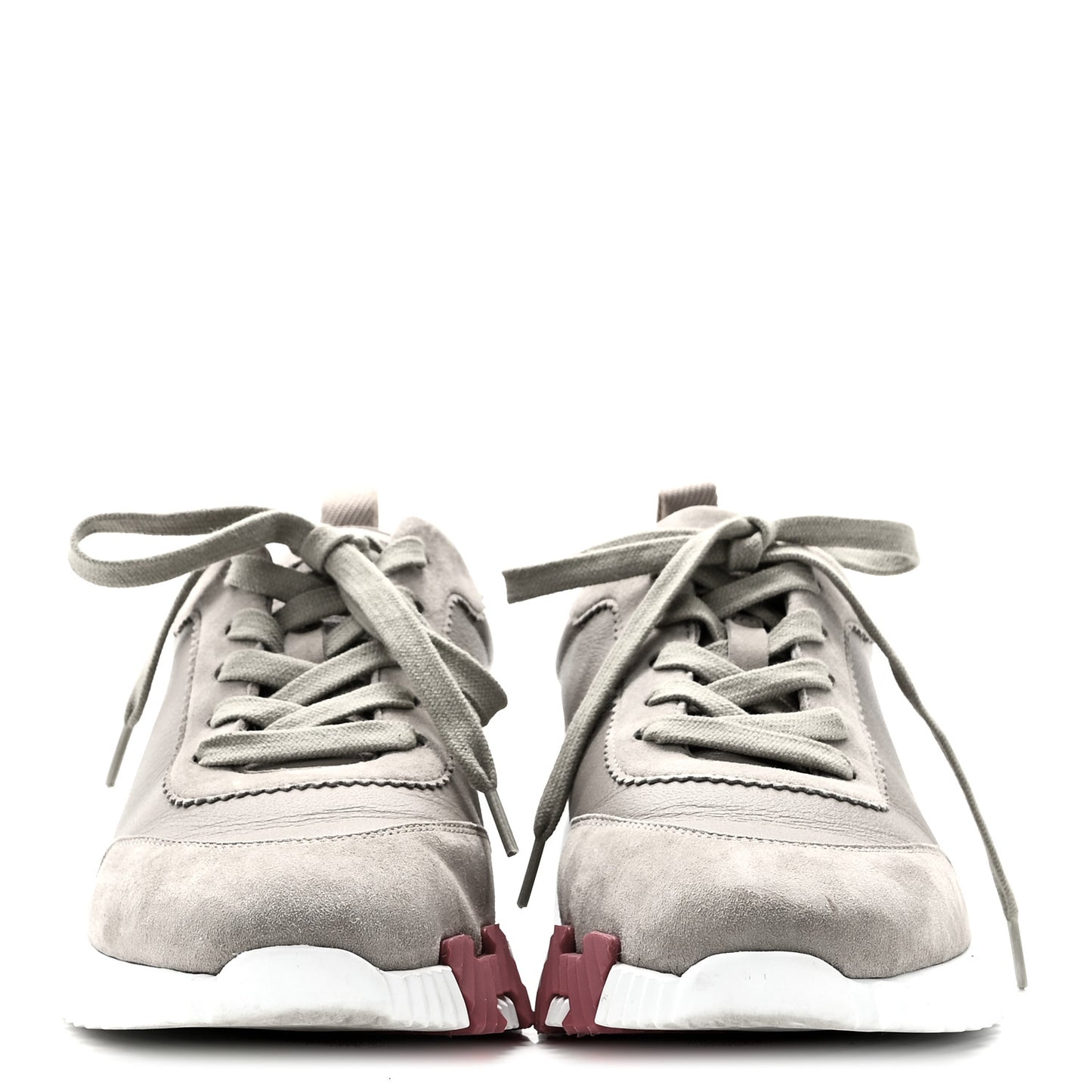Sport Goatskin Suede Goatskin Womens Bouncing Sneakers 39 Beige Galet