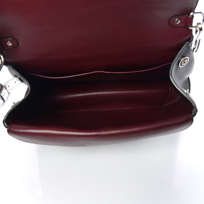 Christian Dior Metallic Patent Smooth Calfskin Small Tri-Color Be Dior Flap Black Silver 5 of 9