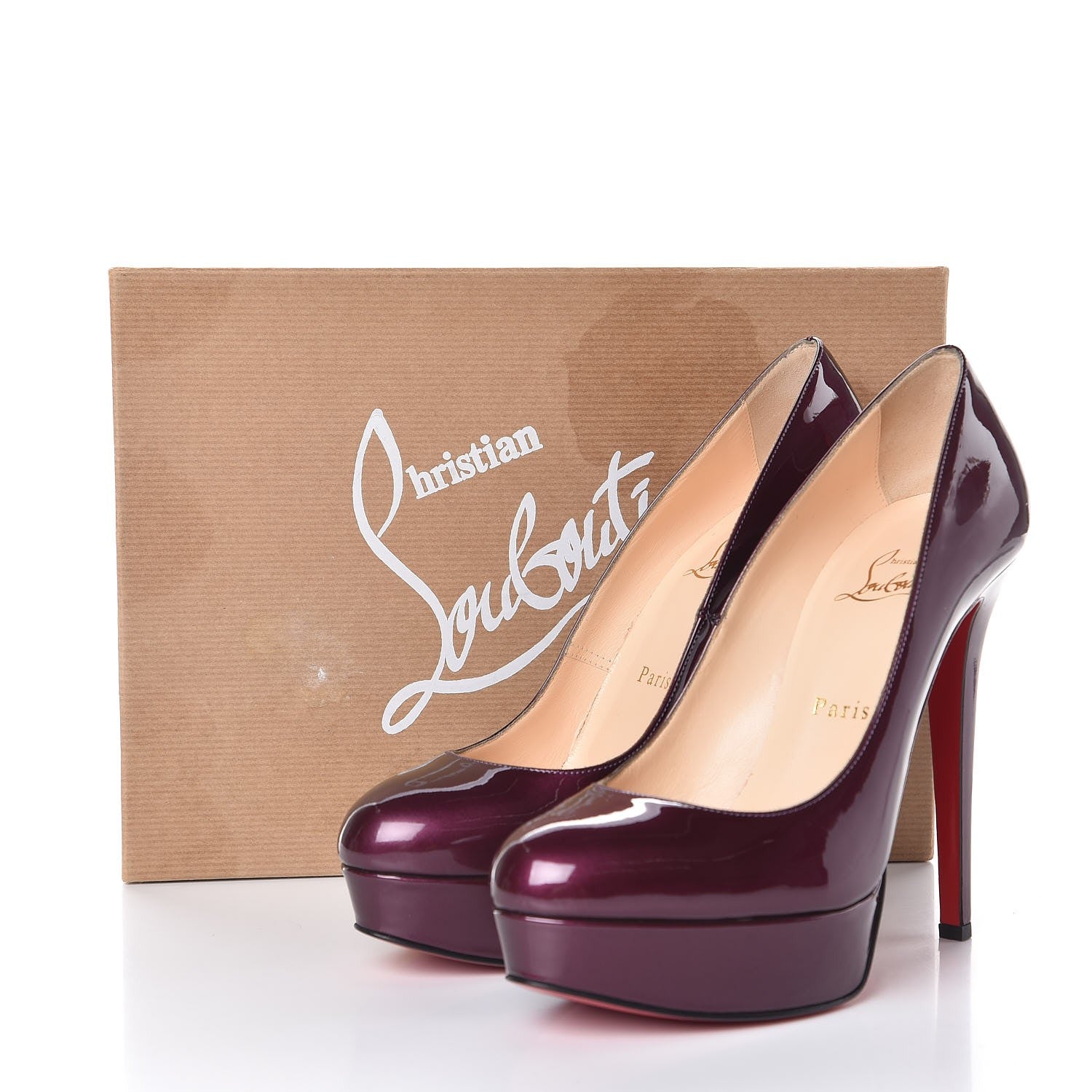 靴 Christian Louboutin LADYPEEPPATENTCALF36 Pigalle - 85 mm Pumps - Patent calf leather - Black - Women