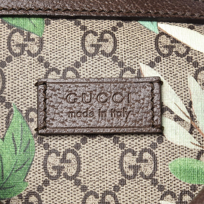 Gucci GG Supreme Monogram Tian Web Medium Duffle Beige Multicolor New Acero 7 of 17