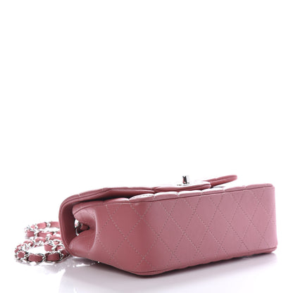 Chanel Lambskin Quilted Mini Rectangular Flap Pink 4 of 11
