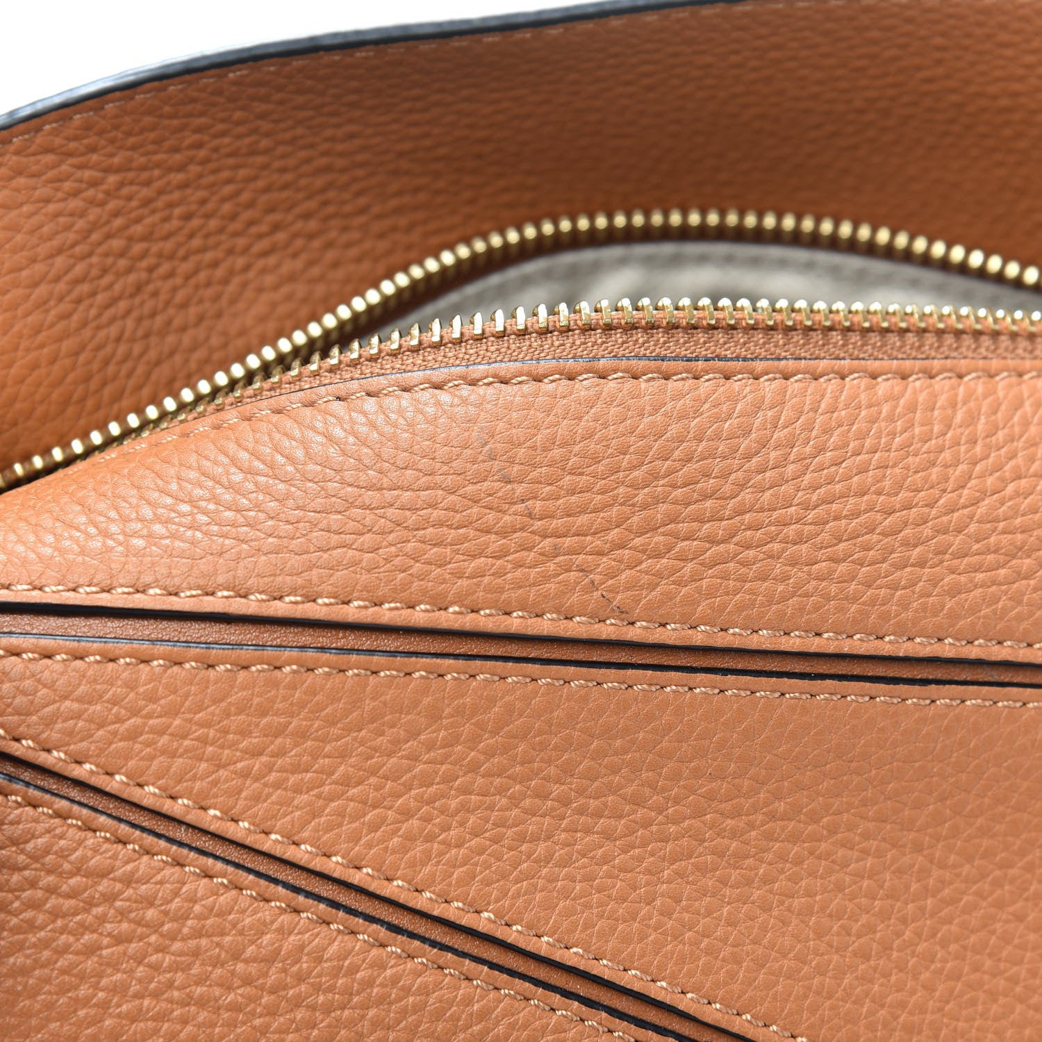 Loewe Calfskin Small Puzzle Bag Tan 7 of 10