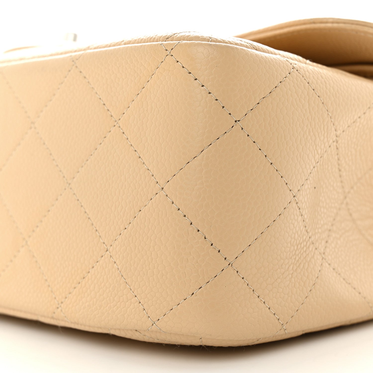 Chanel Caviar Quilted Jumbo Double Flap Beige Clair 10 of 12