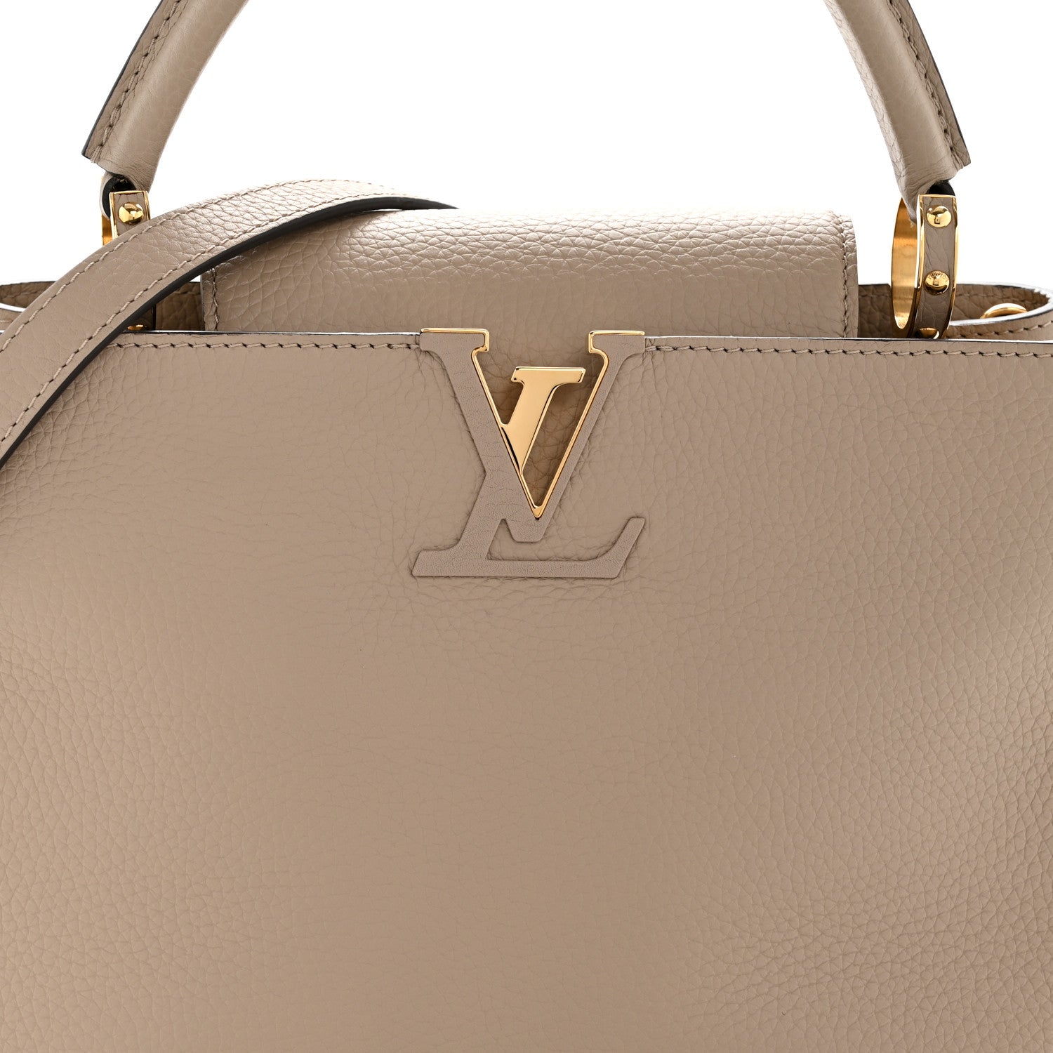 Louis Vuitton Taurillon Capucines PM Galet 8 of 13