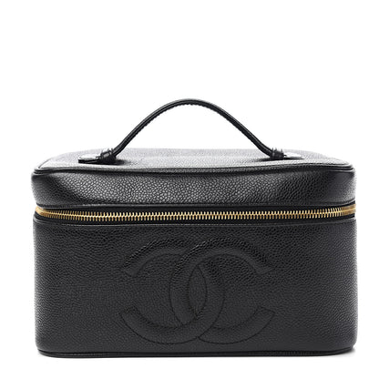 Chanel Caviar Vanity Cosmetic Case Black 1 of 6