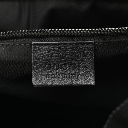 Gucci Monogram Small Double Buckle Flap Messenger Bag Black 6 of 16