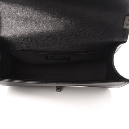 Chanel Caviar Quilted Medium Boy Flap Black 5 of 12