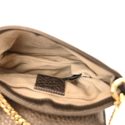Gucci Pebbled Calfskin Small 1973 Chain Shoulder Bag Gold 5 of 12