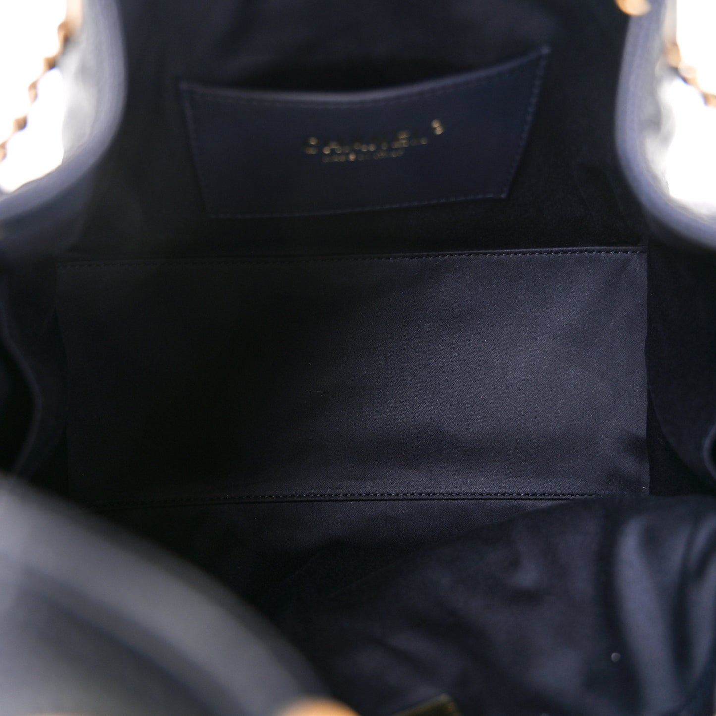 Caviar Quilted Small Chanel 25 Handbag Dark Navy