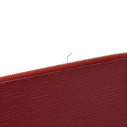 Louis Vuitton Epi Pochette Accessories 24 Castillan Red 8 of 15