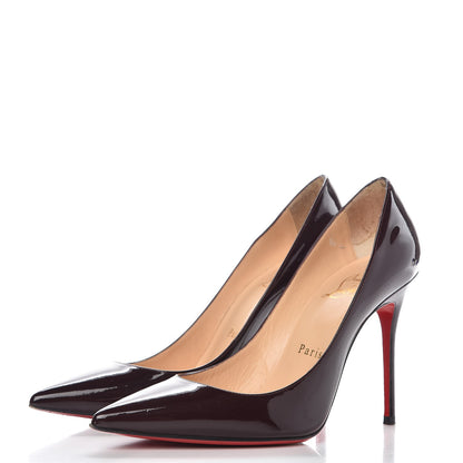 Christian Louboutin Patent So Kate 100 Pumps 36.5 Burgundy 3 of 9
