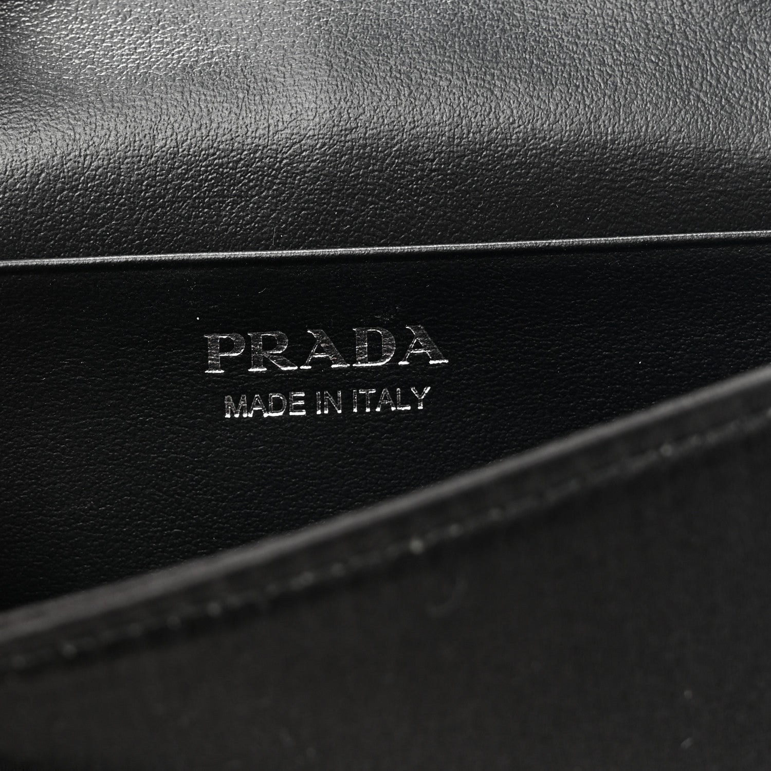 Prada Satin Crystal Metal Triangle Logo Card Holder With Strap Cristal 6 of 10