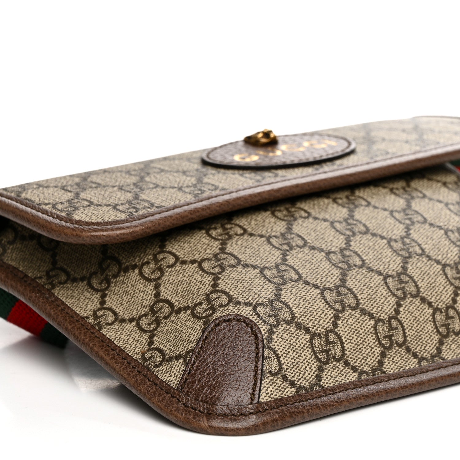 Gucci GG Supreme Monogram Neo Vintage Web Belt Bag Brown 10 of 11