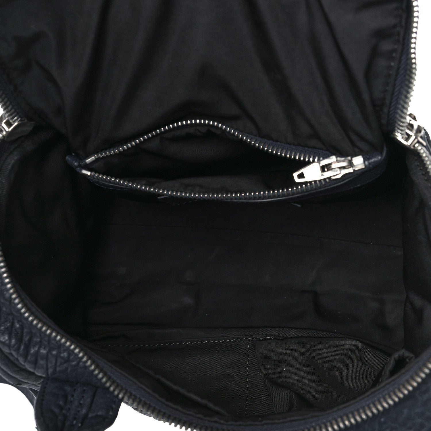 Alexander Wang Pebbled Lambskin Mini Rockie Navy Silver Hardware 5 of 8