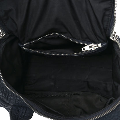 Alexander Wang Pebbled Lambskin Mini Rockie Navy Silver Hardware 5 of 8