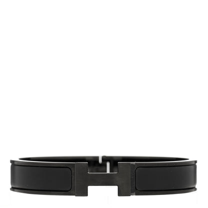 Hermes Matte Enamel Narrow Clic Clac HH Bracelet T3 So Black 1 of 4