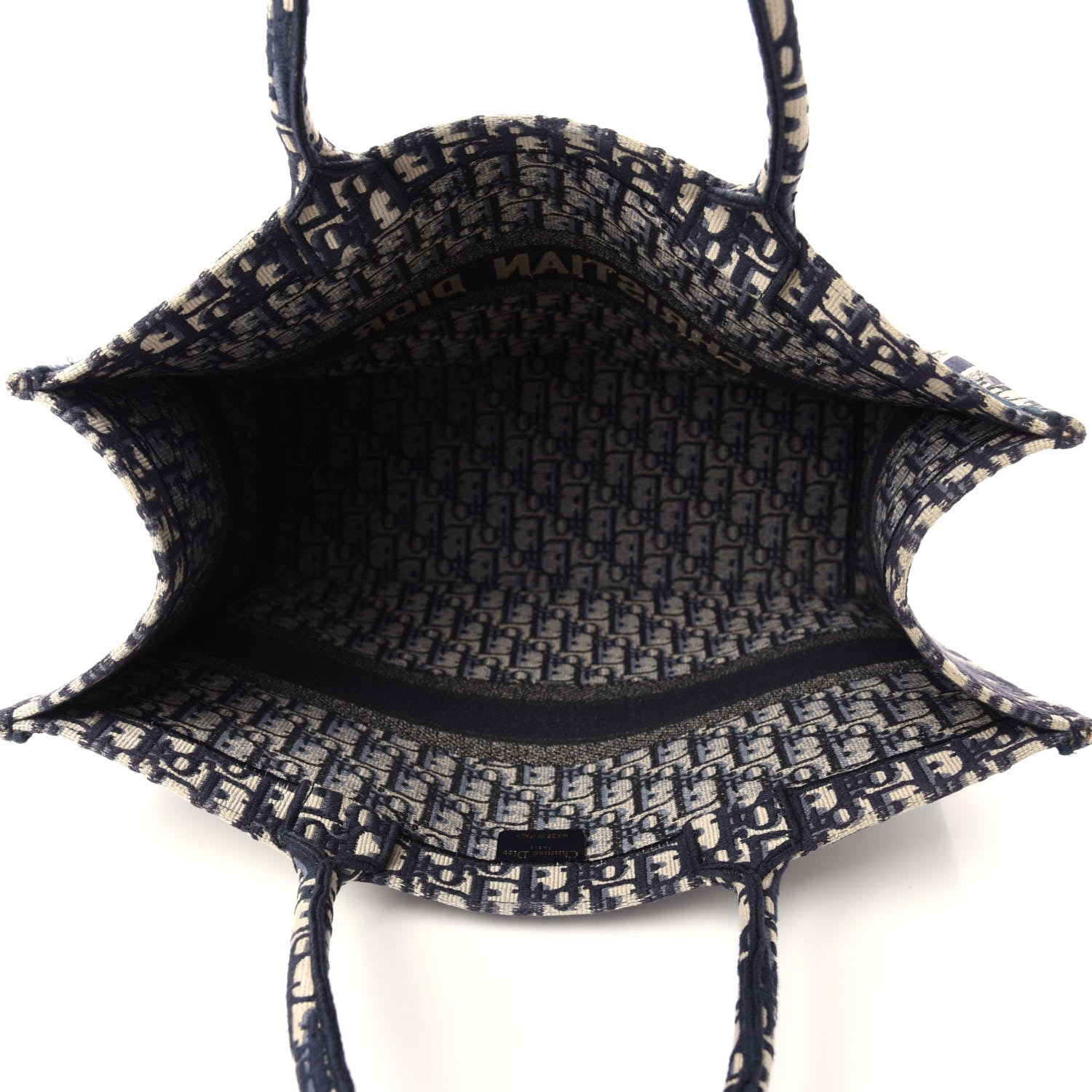 Christian Dior Oblique Book Tote Blue Multicolor 5 of 10