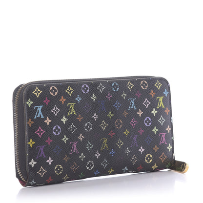 Louis Vuitton Monogram Multicolor Zippy Wallet Black Grenade 3 of 12