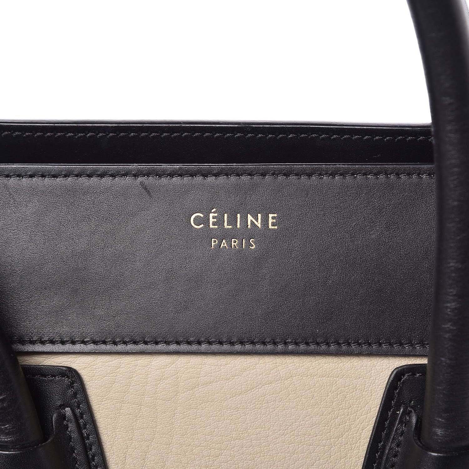 Celine Elephant Calfskin Mini Tri-Color Luggage Chalk 7 of 11