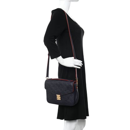 Louis Vuitton Empreinte Pochette Metis Marine Rouge 2 of 8