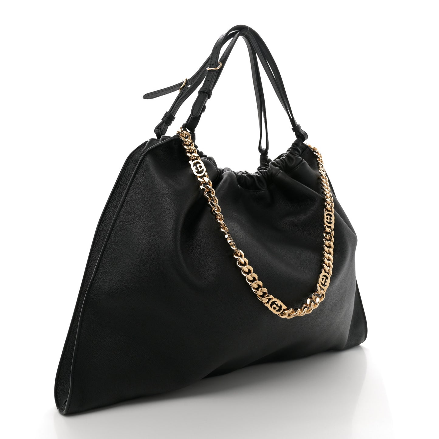 Calfskin Large Blondie Tote  Black