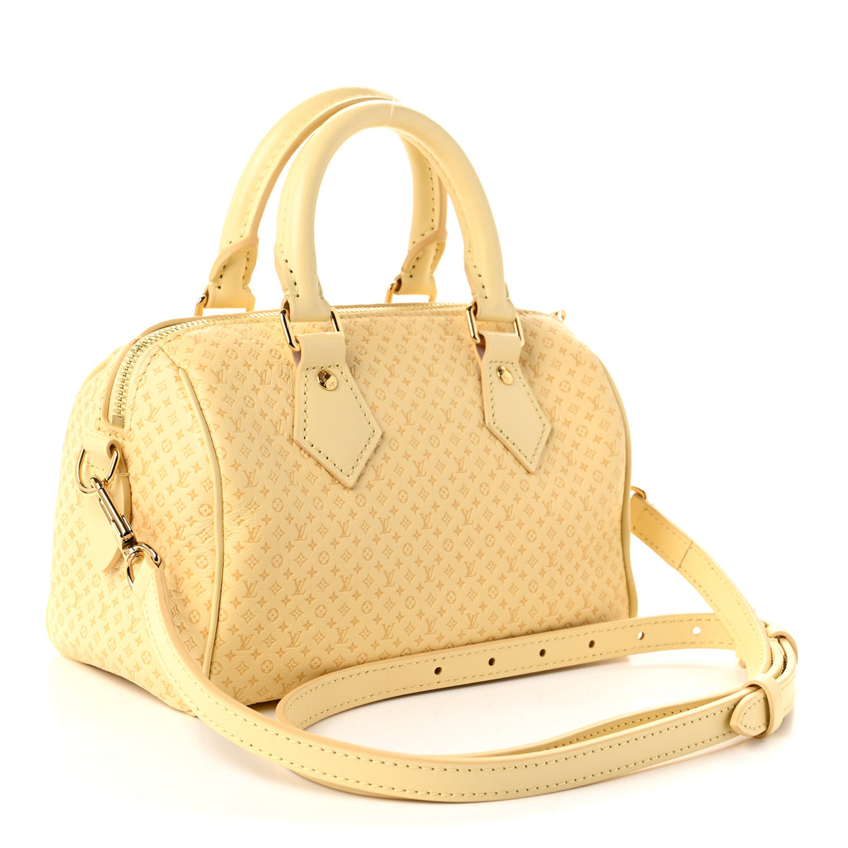 Calfskin Minigram Speedy Bandouliere 20 Banane