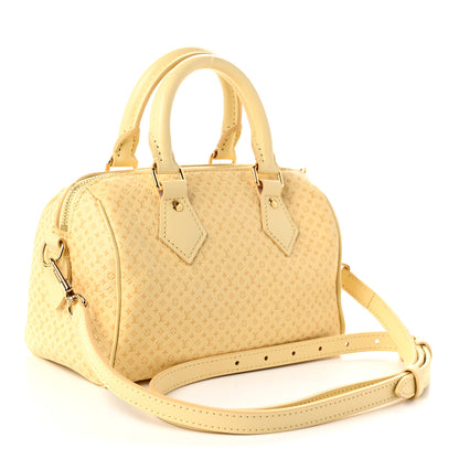 Louis Vuitton Calfskin Minigram Speedy Bandouliere 20 Banane 3 of 9