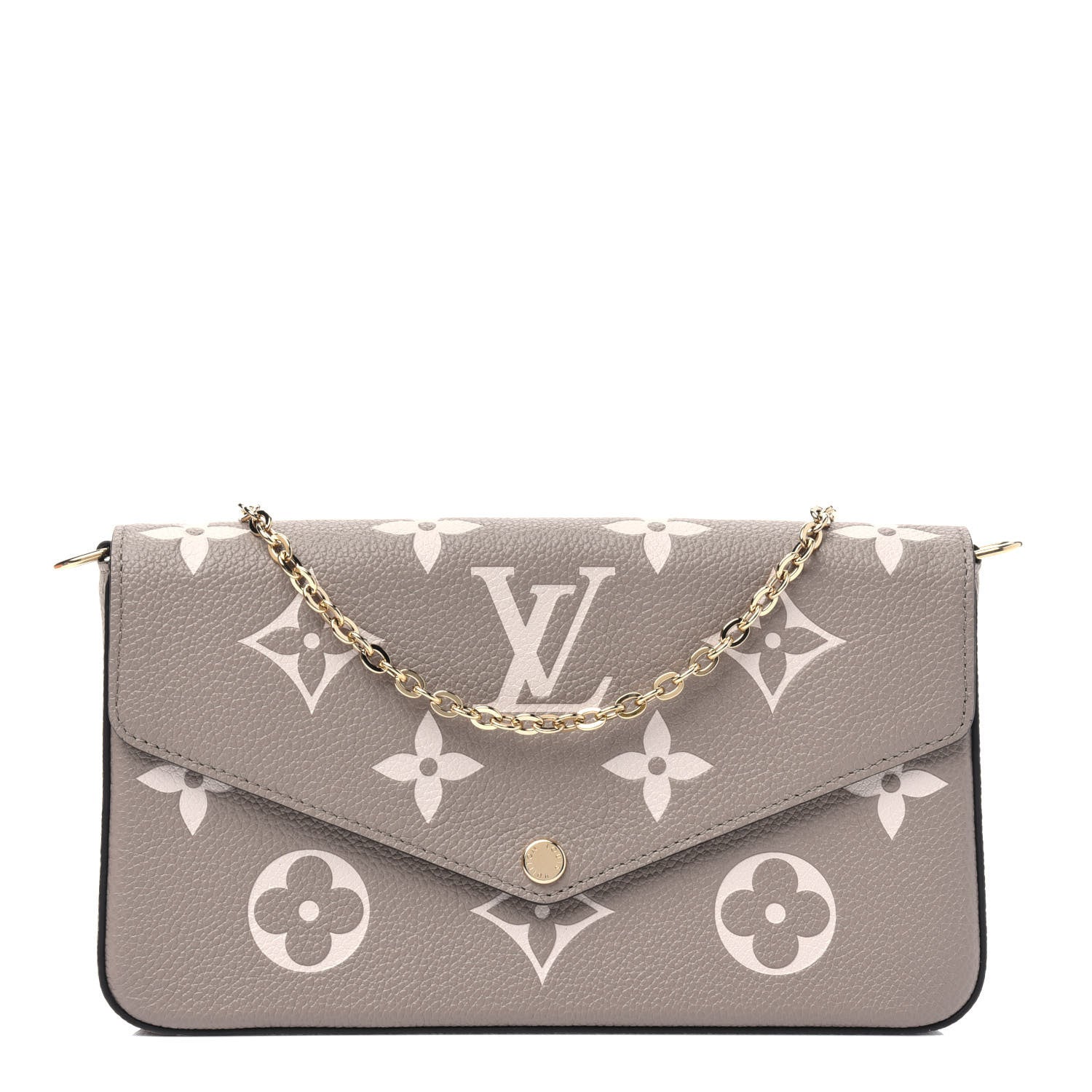 Louis Vuitton Empreinte Monogram Giant Felicie Pochette Tourterelle Creme 1 of 13