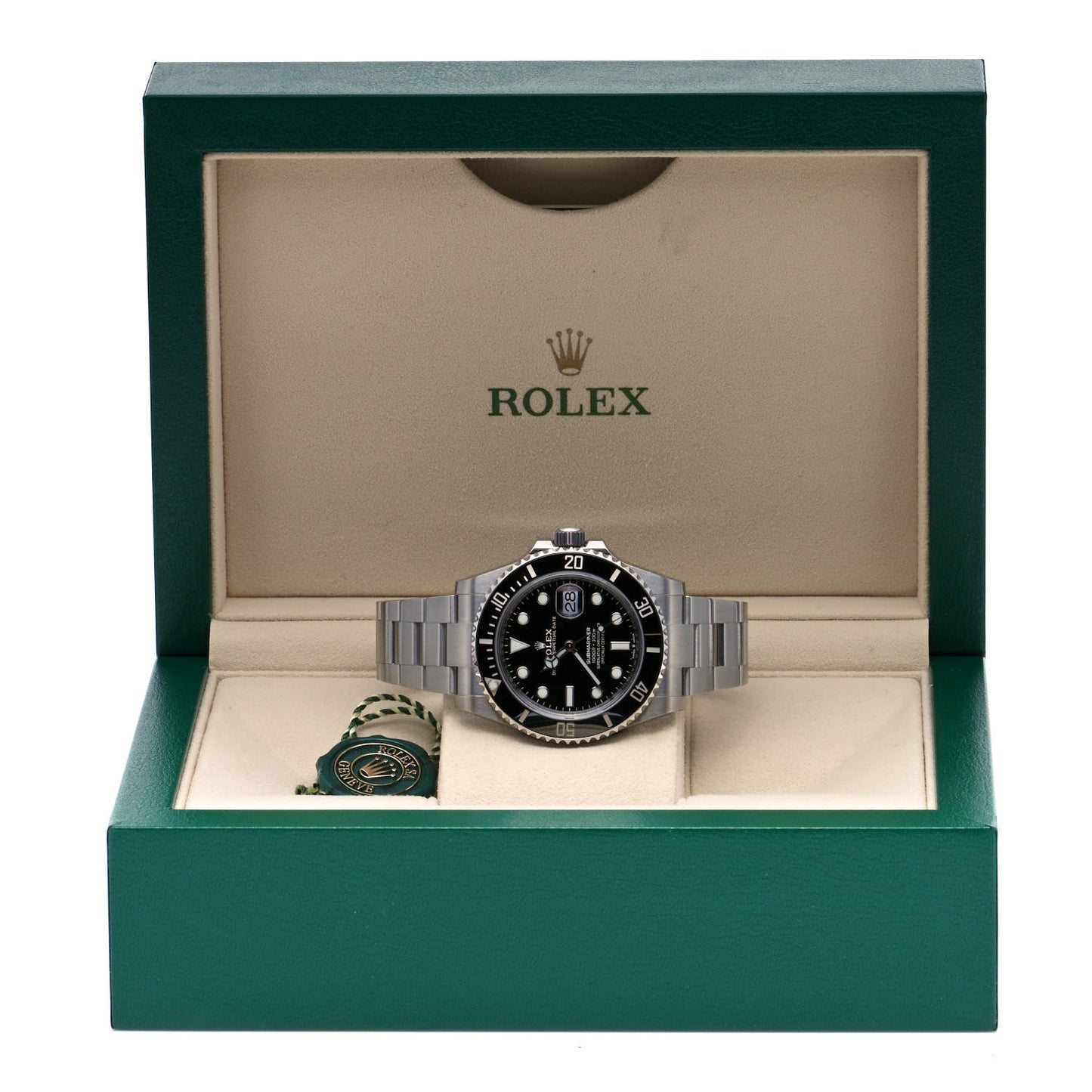 Stainless Steel 41mm Oyster Perpetual Submariner Date Watch Black 126610LN