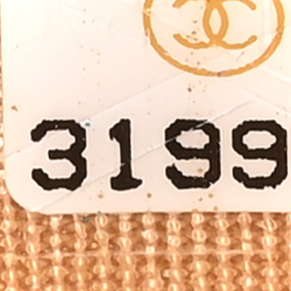 Chanel Caviar Quilted Crystal Card Holder Beige 8 of 13