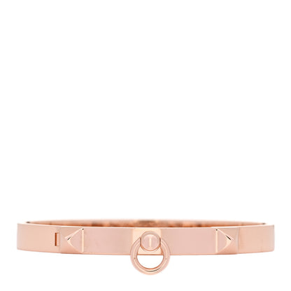 Hermes 18K Rose Gold PM Collier De Chien Bracelet SH 1 of 3