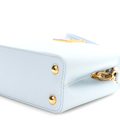 Louis Vuitton Taurillon Snakeskin Capucines BB Olympe Blue 17 of 19