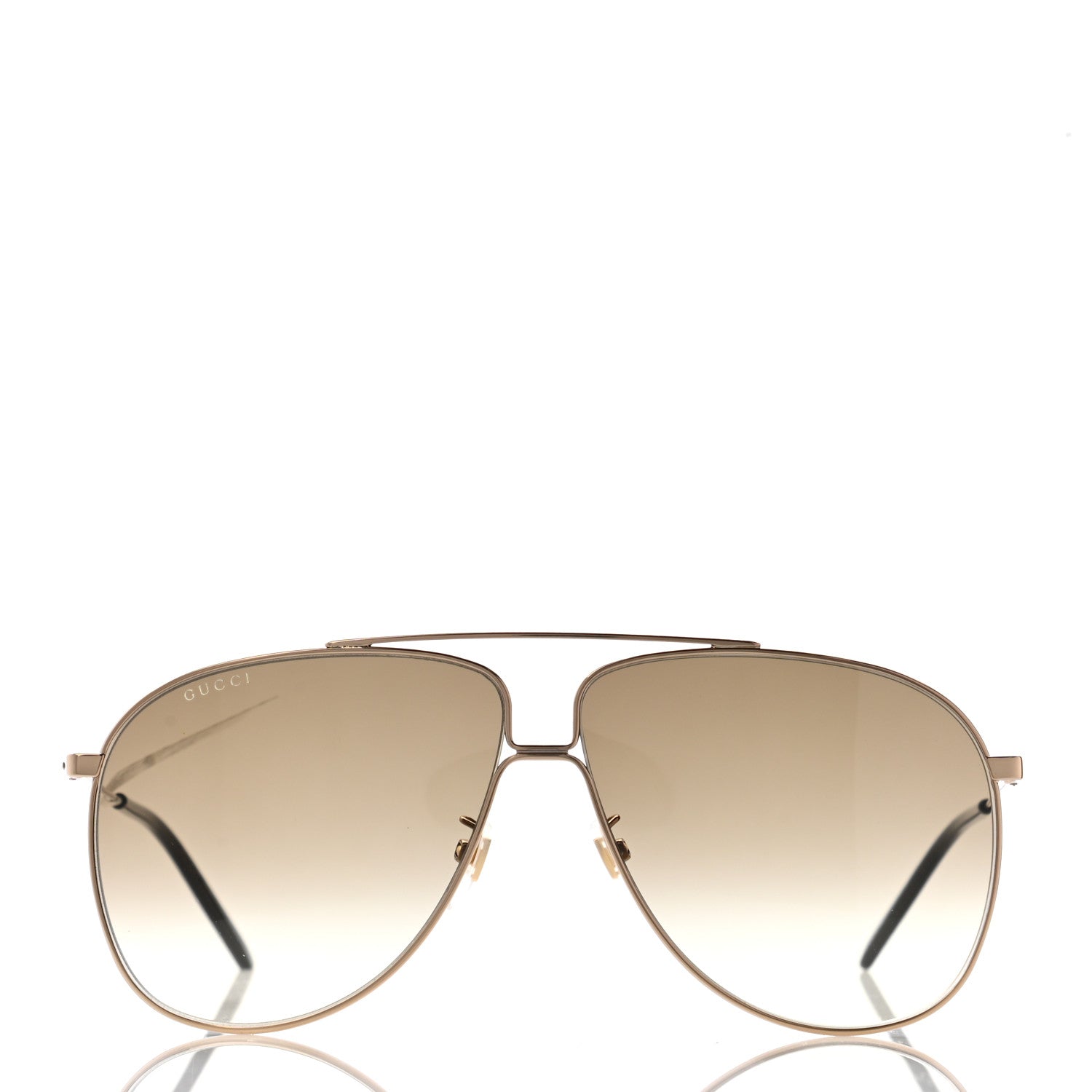 Gucci Aviator Sunglasses GG0440S Gold 2 of 8