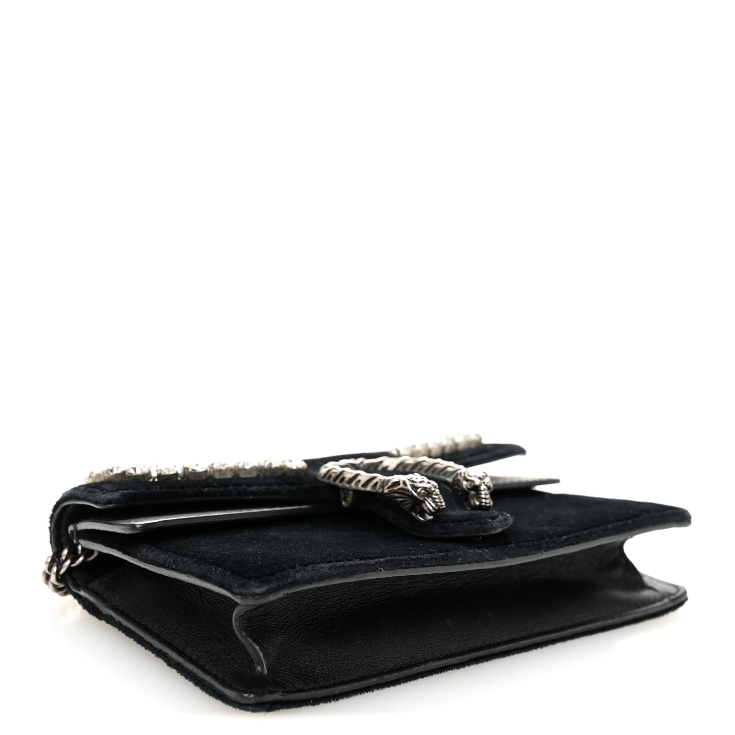 Velvet Crystal Super Mini Dionysus Shoulder Bag Black